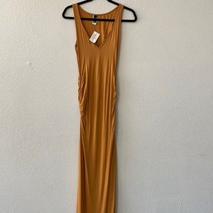 NWT New With Tags - Windsor - Mustard Yellow Maxi Dress - Size Small